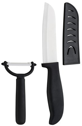 Premier messer & Schäler Set, Keramik, mit messerscheide