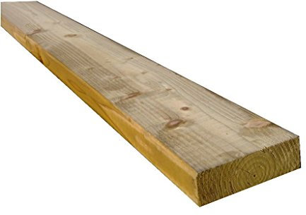 4 x 2 (100mm x 47mm) Pressure Treated Timber Fence Rail 2.4m (01)