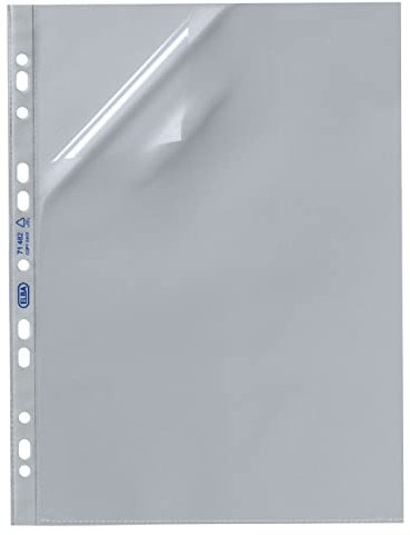 ELBA 71402 Prospekthüllen, A4 oben und Lochseite offen, blendfrei