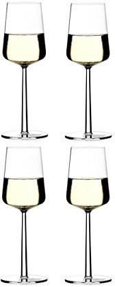 Iittala 1009140 Weißweingläser-Set Essence 4-teilig 0,33 L, Weiss/Opulenter Garten, White