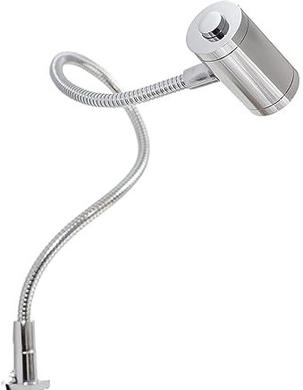 kalb Material für Möbel 3W LED Bettleuchte Leseleuchte Flexleuchte Nachttischlampe Bettlampe Leselampe c, SET:1er SET