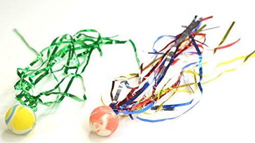 Unbekannt 20 Flummi mit Glitzerband 24mm Durchmesser Flummy Mitgebsel Kindergeburtstag