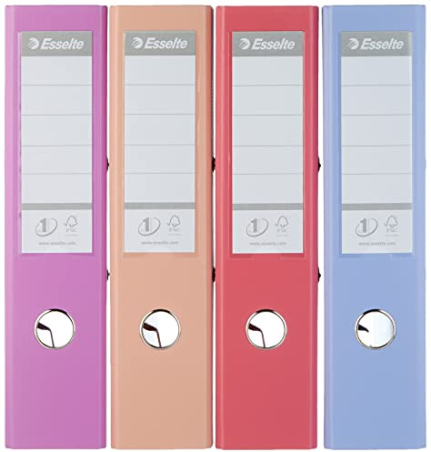 Esselte Solea 75mm A4 Power Lever Arch Files Pack of 10 - Assorted