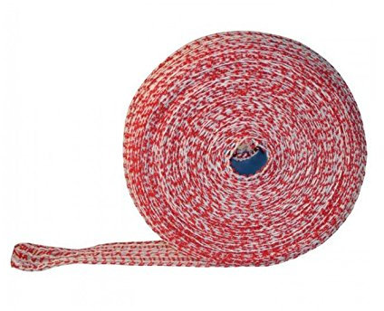 Rete per prosciutto salmone, 50 m, rosso/bianco, 14 rete per prosciutto, rete per arrosti