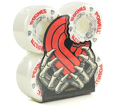 Powell Peralta G Knochen # 2 97 a pro Skateboard Rollen Weiß 64 mm 4 Stück