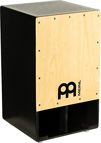 Meinl Percussion Subwoofer Cajon - Trommel mit Snare und extrem tiefem Bass - American White Ash Frontplatte (SUBCAJ1AWA)