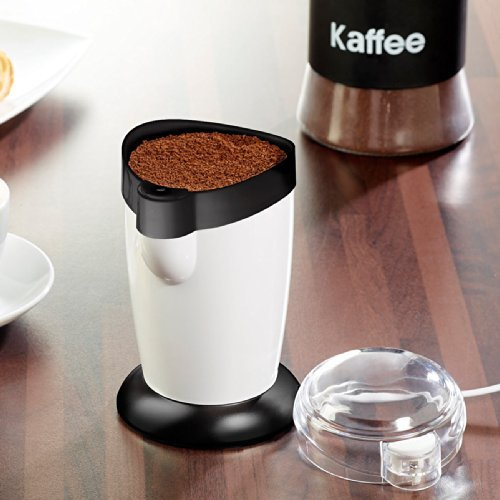 Rosenstein & Söhne Elektrische Kaffeemühle MH-25 mit Schlagmahlwerk, 120 Watt, 10 Tassen