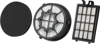 AEG AEF112 Filterset für CyclonClean (1 Hygienefilter, 1 Grobschmutz-Motorfilter, 1 Abluftfilter, Filtertausch, optimale Filtrationsleistung, verbesserte Saugleistung, saubere Luft, schwarz)