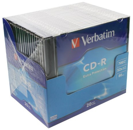 Verbatim CD-R 80 700MB - Confezione da 20