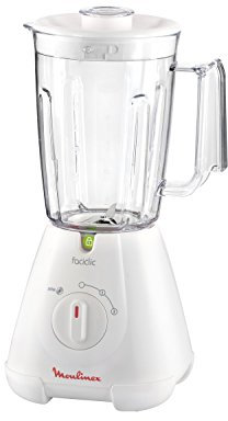 Moulinex LM300141 Blender Mixeur Électrique Faciclic Capacité 1,5L Smoothie Soupe Milkshake Fruits Légumes 400W Blanc