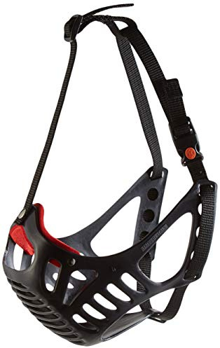 Croci Museruola cane, Museruola Cane Regolabile, Cestino per il viso in plastica, Contro Morsi, Antiabbaio, 42 CM