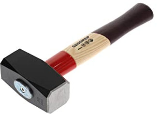 GEDORE Fäustel, 2 kg, Mit ROTBAND-Plus Stielbefestigung, Bruchfestes Hickoryholz, Geschmiedeter Hammerkopf
