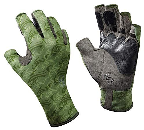 Buff Pro-Series Angler Gloves - Skoolin Sage XL/XXL