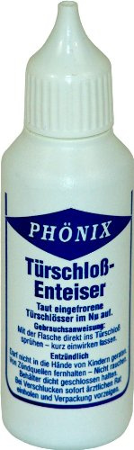 PHÖNIX Türschloss-Enteiser gefrorene Auto Tür Autotür Schloss öffnen enteisen (Grundpreis: 1,00 € / 10 ml)