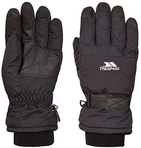 Trespass Mens Womens Ski Gloves Water Resistant Lightly Padded Gohan II