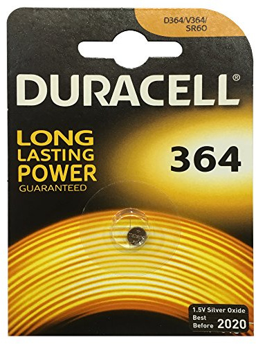 Duracell Knopfzelle Silberoxid Uhrenbatterien (SR621/D364/SR60)
