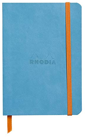 Rhodia 117307C Notizheft (mit weichem Umschlag, liniert, 72 Blatt, DIN A6, 10,5 x 14,8 cm) 1 Stück türkisblau