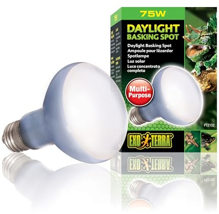 Exo Terra Daylight Basking Spot, Breitspektrum Tageslichtlampe, R20, 75W, Fassung E27