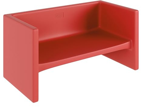 Children's Factory Adapta-Bench, CF910-028 Red, Kids Flexible Seating, Classroom, Preschool and Daycare Furniture, Indoor or Outdoor Toddler Chairs