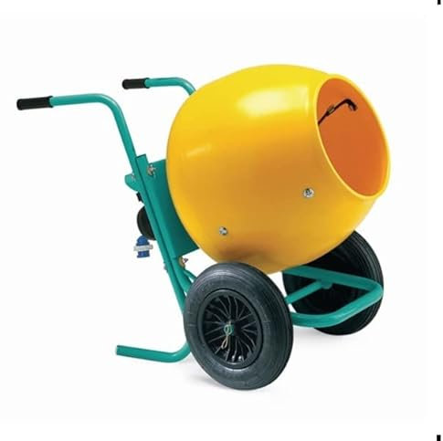 Bétonnière brouette 0.3 kW cuve plastique 134 L et malaxage 100l Rollbeta Imer