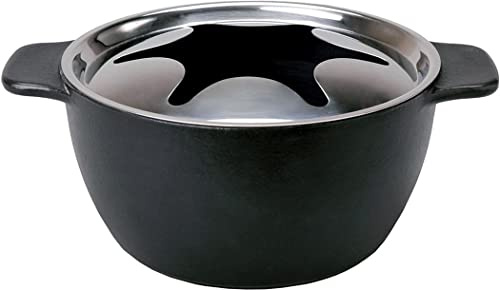 Kisag Fondue-Caquelon, 1.7 Liter, Ø 18 cm, schwarz/Noir