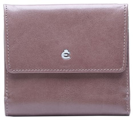 Esquire Caja vienesa Monedero Toscana Leather Wallet Coffee marrón Oscuro