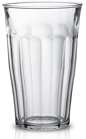 DURALEX 1030AB06 / 6 Vidrio de agua Picardie sin marca de llenado, 500 ml, paquete de 6