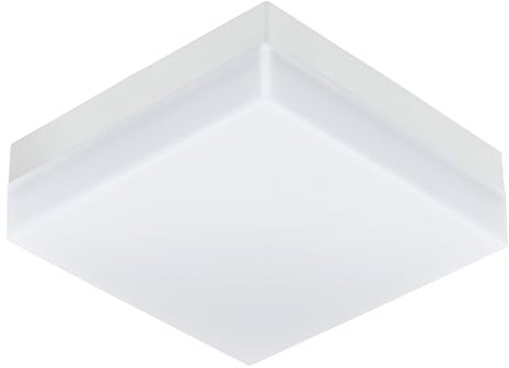 EGLO LED Außen-Deckenlampe Sonella 1 flammige | Außenleuchte für Wand und Decke, Deckenleuchte aus Kunststoff, Farbe: Weiß, IP44