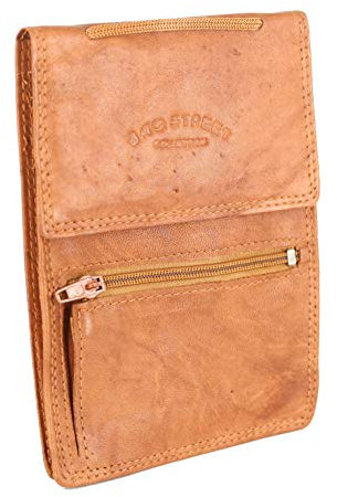 LEDER BRUSTBEUTEL BRUSTTASCHE Umhängetasche Geldbörse Security Wallet(TAN)