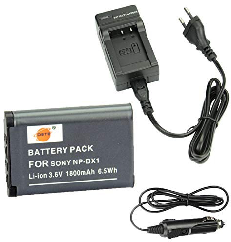 DSTE® Ersatz Batterie und DC134E Reise Ladegerät Compatible für Sony NP-BX1 ZV1 ZV-1 Cyber-Shot DSC-RX100 VII HDR-CX240E DSC-RX1 DSC-RX100 DSC-RX100 II DSC-RX100 III DSC-RX1