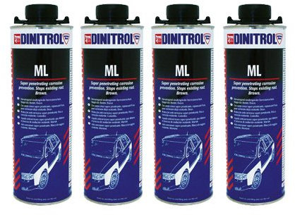Dinitrol ml3125 Hohlraum, Wax 4 x 1 Liter Dosen (mit Schutz Stil Schraube Gap)