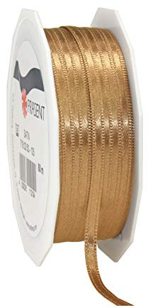 Präsent satinband, guld, 3 mm-50 m