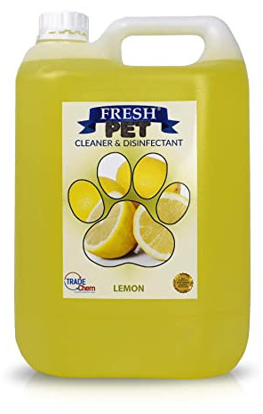 Trade Chemicals Fresh Pet Kennel/Cattery Cleaner & Disinfectant - Kills 99.99% Bacteria - Eliminates Odour (Lemon Fresh)