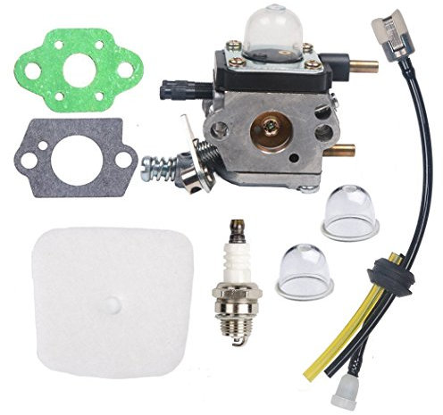 OxoxO Carburetor C1U-K54A Air Filter Fuel Spark Plug kit for 2-Cycle Mantis 7222 7222E 7222M 7225 7230 7234 7240 7920 7924 Tiller/Cultivator