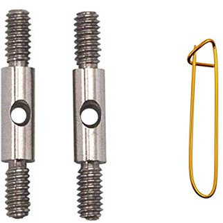 ChiaoGoo Twist Red Lace and Spin Bamboo Cable Connectors Small for Cables That Fit US 2, 3, 4, 5, 6, 7, 8 Interchangeable Knitting Needles 2501-S with Stitch Holder