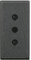 Presa Axolute Scuro - Hs4113-2P+T 10A 250V