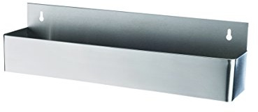 getgastro Flaschenregal, 1-stufig, aus Chromnickelstahl - zur Wandmontage/für 6, 8 oder 10 Flaschen (Für 6 Flaschen)