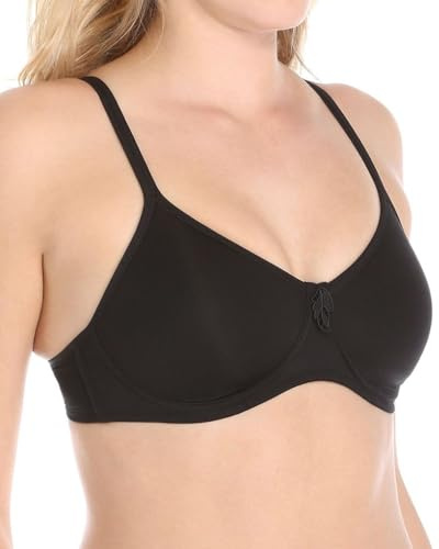 Amoena Lara Seamless Molded Cup Wire-Free Brasier Lara Senza Cuciture, Modellato da Donna (Confezione da 1), Nero, 38AA