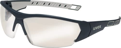 uvex i-Works skyddsglasögon | Silver Grå spegel PC Okulär | NF-certifierad 166 172 | Antidimma | Reptålig - Kemisk produkt | UV400-skydd | lätt