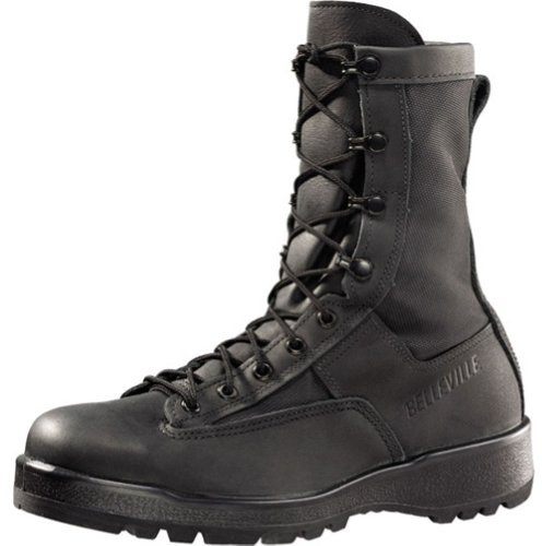 Belleville B Arm Your Feet 700 8 Inch Waterproof Duty Black Tactical Boots for Men - Polishable Leather and Nylon with Oil-Resistant Gore-Tex Lining for Police, EMS, Security Personnel, Black - 12W