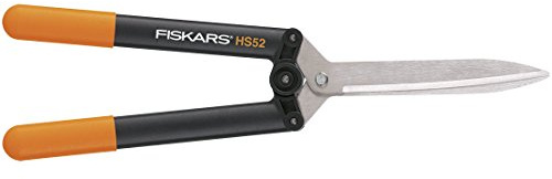 Fiskars 114750 tijera de césped inalámbrica - Tijera de podar (Negro, Naranja)
