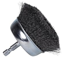 Century Drill & Tool 76223 Brosse métallique fine à sertir, 7,5 cm – Élimine la rouille, la peinture, les éclaboussures de soudure, nettoie les tuyaux et les raccords, acier traité thermiquement, tige