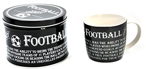 Arora 8812 Ultimate Gift for Man 8812-Tazza da Calcio in Latta, Ceramica, Bianco