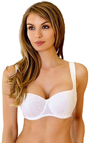 ROSME Lingerie Balconette-BH, kollektion Annija, Vit, storlek 85E
