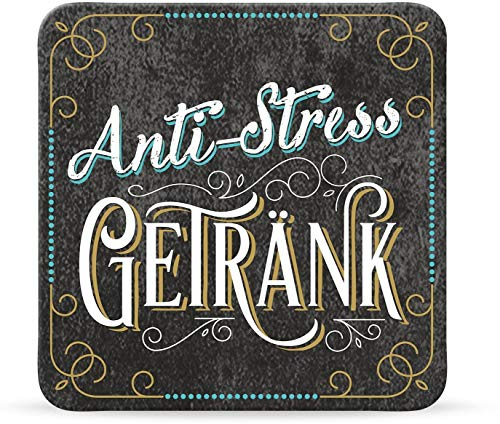 Sheepworld, My Beautytree - 44617 - Untersetzer Nr. B19, Anti-Stress Getränk, Kork, 9,5cm x 9,5cm