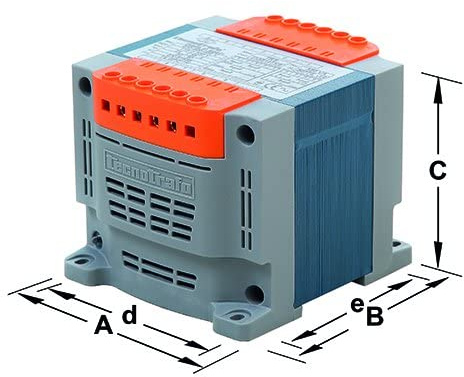 Tecnotrafo tks - Transformador bipolar 200va ip20 230..460/24-48v