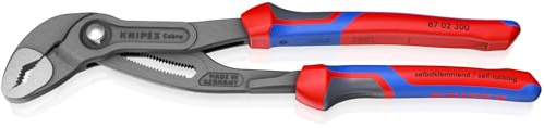 KNIPEX 87 02 300 Cobra Water Pump Pliers, Comfort Grip Handles 12-Inch