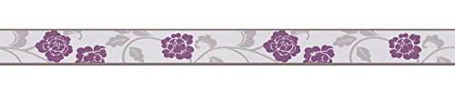 A.S. Création 282026 selbstklebende Bordüre Only Borders 9 Borte, grau, lila