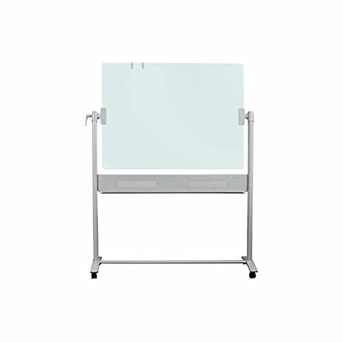 Quartet Easel, Magnetic, Glass Whiteboard, 4' x 3', Reversible, Portable, Flip Chart Holder, Infinity (ECM43G)