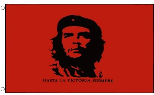 Che Guevara 91,44 cm X 60,96 cm 91,44 cm X 60,96 cm bandera con ojales de Cuba